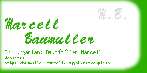 marcell baumuller business card